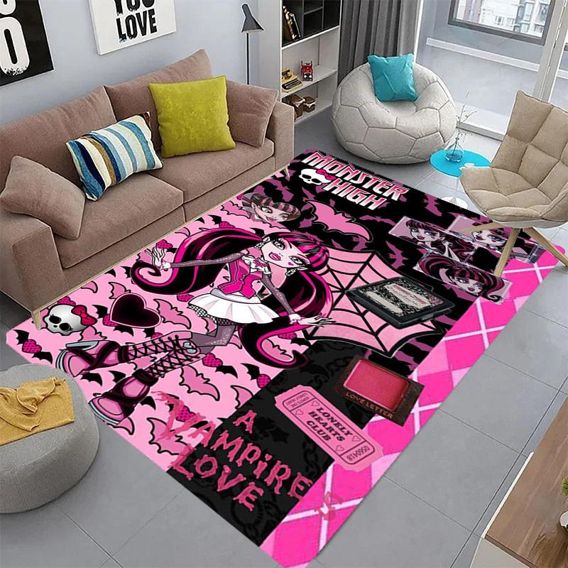 Monster High: Vampire Love Carpet Home Decor Floor Mats Doormat Art Dormitory Decoration