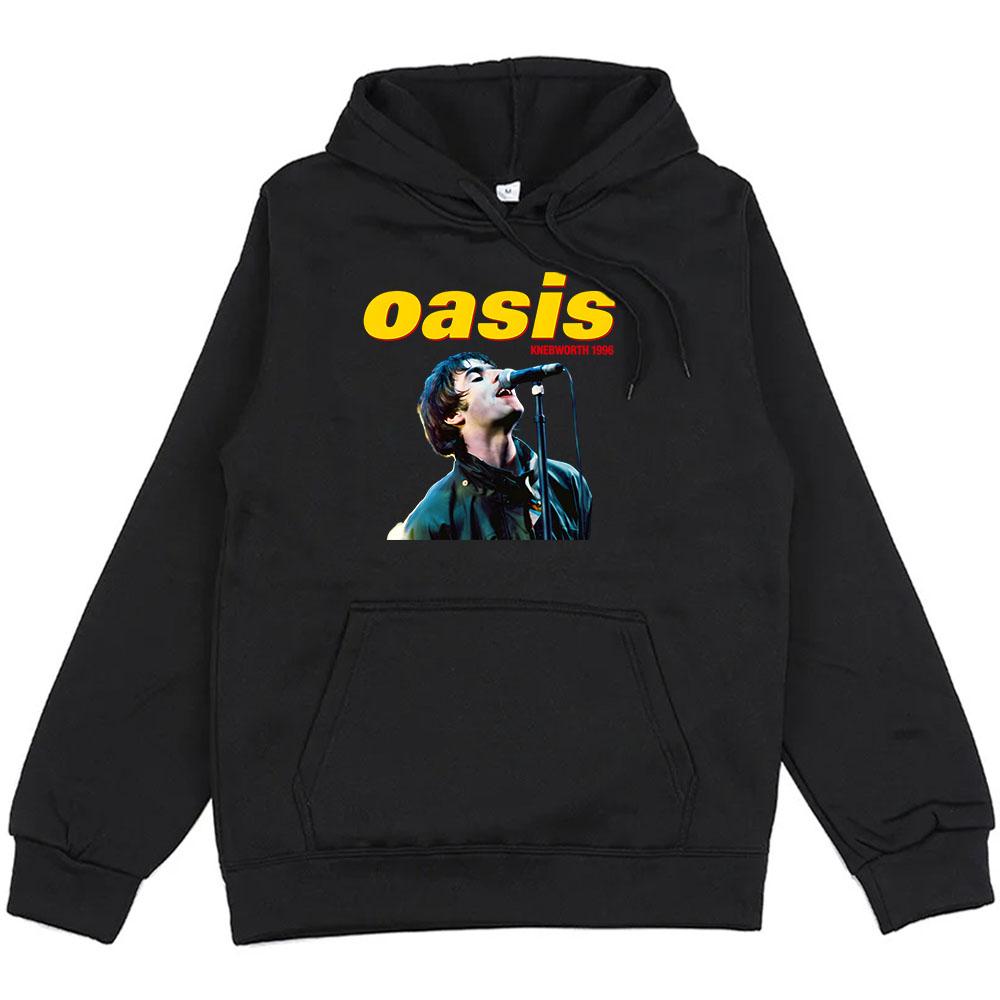 Knebworth Hoodies Oasis-s Band Heavy Mental Sweatshirts Moletom Winter Long Sleeve Men/Women Pullovers Hooded