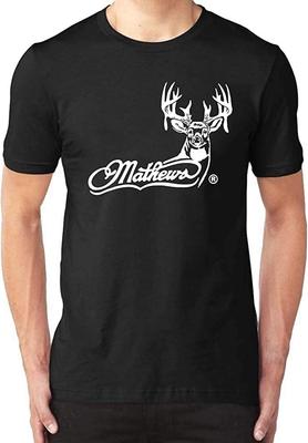 Funny Design Solid Short Sleeved Mathews Archery T Shirt Men's Tee Black
