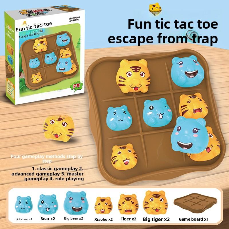 

Fun Tic Tac Toe Nesting Dolls Big Eats Small Escape Traps Exercise Logical Thinking Strategy Puzzle Game Board Game Party Toys