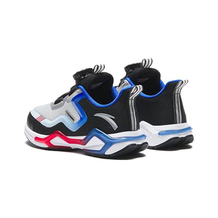 Anta Comfortable Versatile Non-Slip Durable Low-Top Kids Running Shoes Kids sneaker Silver Black Blue 312349905H-2