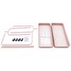 Pink Floor Carbon Steel Hanging Clothes Rack with 2 Baskets,Metal Silent Movable Storage Rack for Laundry Room, Balcony, Bedroom