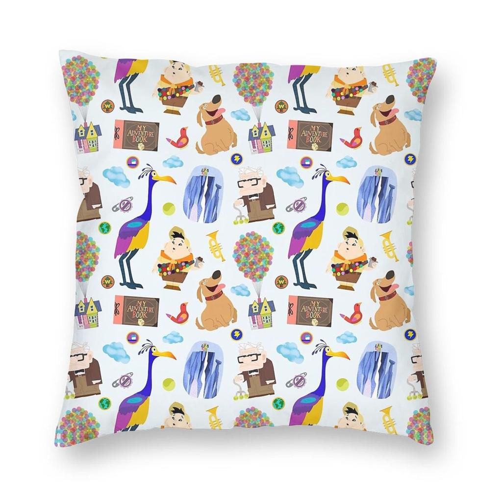 Adventure Russell Square Pillowcase Polyester Linen Velvet Creative Zip Decor Throw Pillow Case Room Cushion Cover