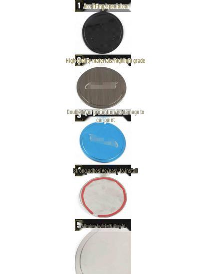 Compatible CS35 Fuel Filler Cap Sequin and Scratch-Proof Film Accessory (17-19 Models)