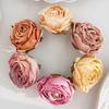 Artificial Flowers Burned Edge Roses Wedding Bridal Bouquets Decor Home Outdoor Garden Festival Party Wreath Diy Gifts Scrapbook