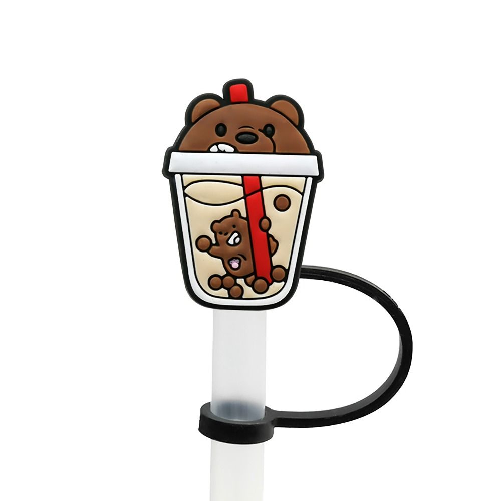 Good Sealing Straw Cover Cap Cap Protector Straw Topper Compact Straw Tips Lids  for Party Supplies