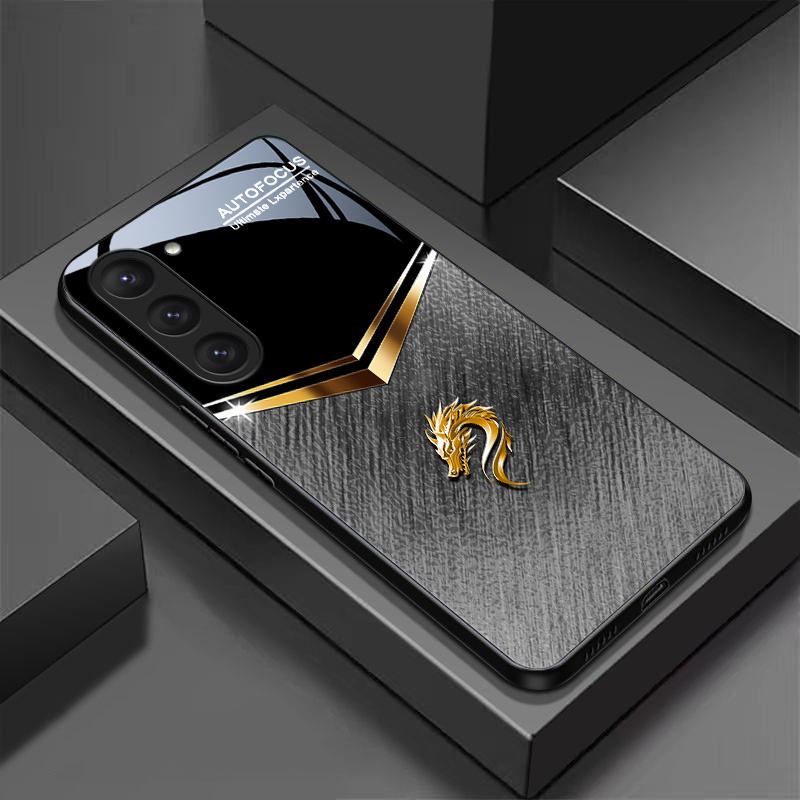 

SimplicityTrend Изысканная роскошь Высококачественный чехол для телефона Стеклянный чехол для телефона для Samsung Galaxy S26 S25 S24 S23 S22 S21 FE, Ultra, Plus For Galaxy S26