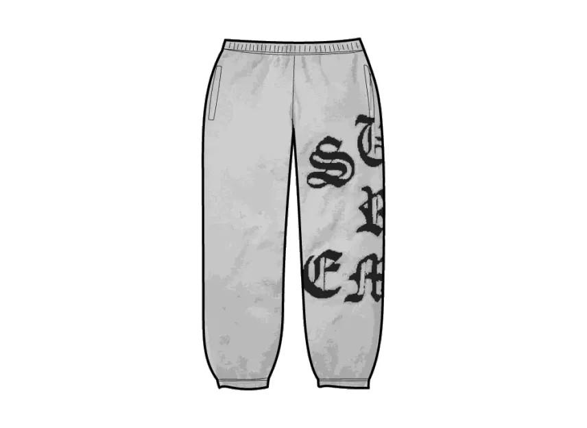 Supreme Cut Out Sweatpant "Heather Grey"