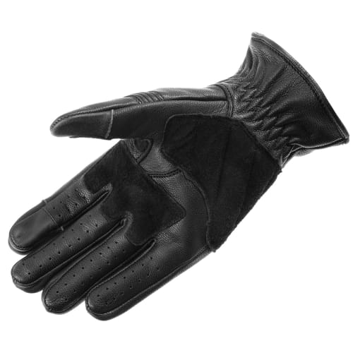 Komine GK-263 Leather Gloves for Motorcycles Black S