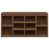 342614 vidaXL Banc à chaussures Chêne marron 103x30x48 cm Bois d'ingénierie