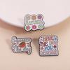 Have The Day You Deserve Enamel Pins Funny Quotes Squeeze the Day Orange Brooches Lapel Badge Fashion Jewelry Gifts for Friends