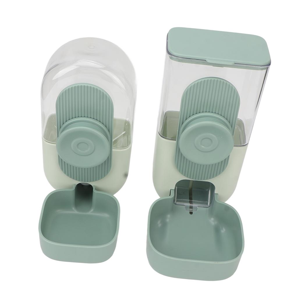 Hängender Automatischer Futter-Wasserspender Sicherer Käfig Katzenfutter-Wasserspender mit Schüssel für Haustier Minze