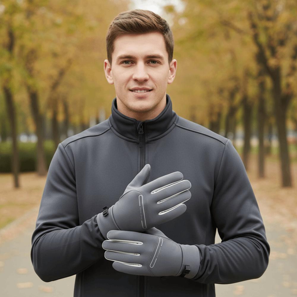 Solid Color Winter Warm Gloves Full Finger Sports Mittens Comfortable Cycling Gloves  Autumn Winter