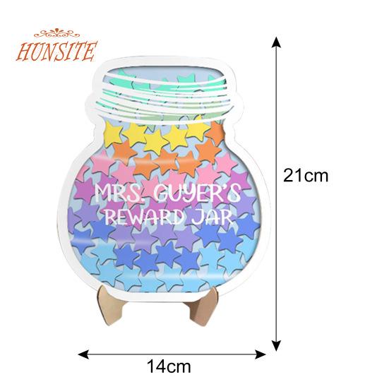 Magnetická nádoba na odměny Stars, barevné žetony, nástroj pro správu třídy