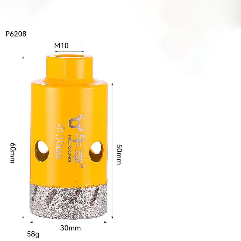 M10 Thread Angle Grinder Glass Ceramic Hole Opener Drill Bit 20-50mm Dry Vacuum Hand Grinder for Ceramic Tile Granite Marble