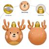 Inflatable Christmas Ball with PVC Antlers for Outdoor Holiday Decoration