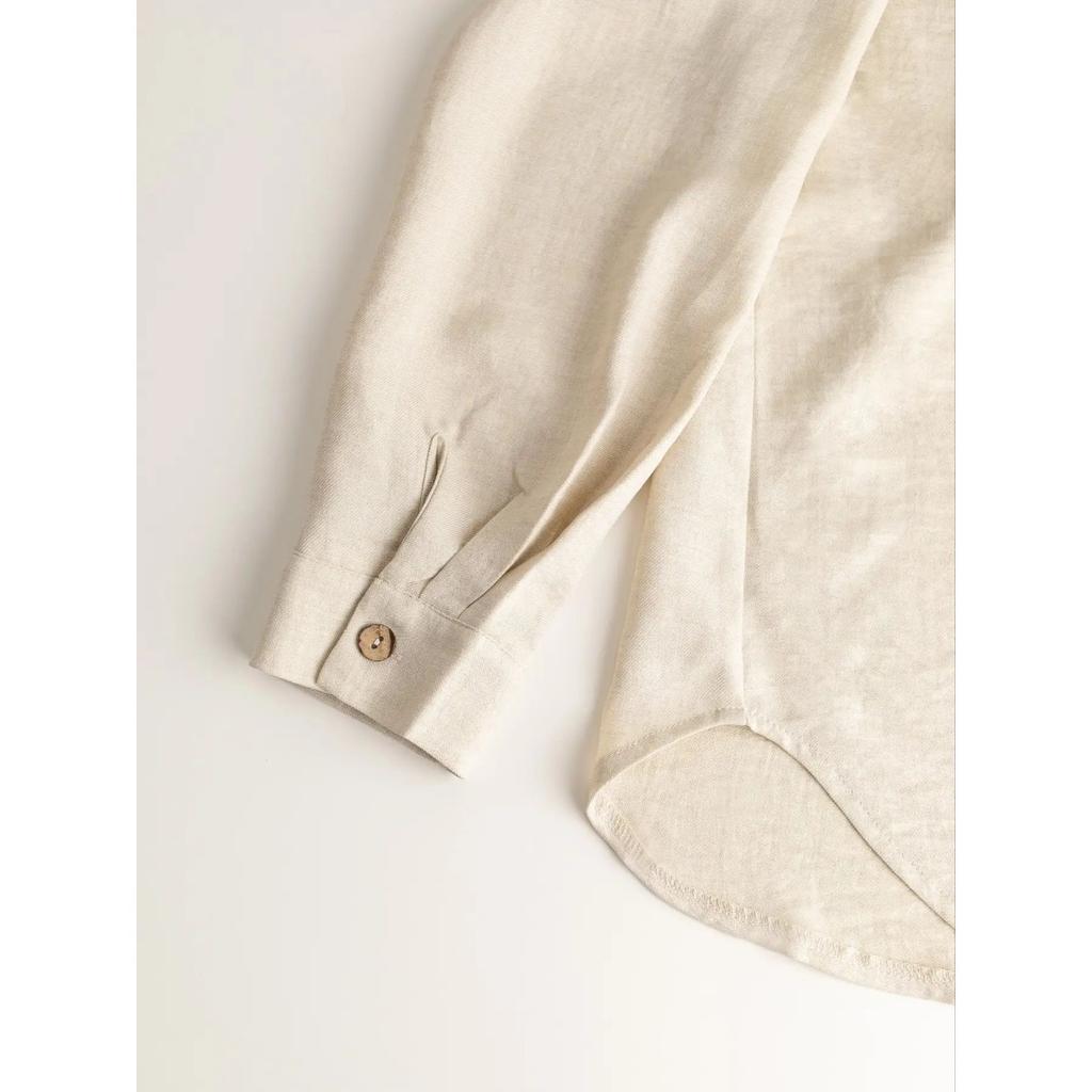 Beach Vacation Solid Color Loose Casual Shirt Skirt Two-piece Suit Women Spring and Summer