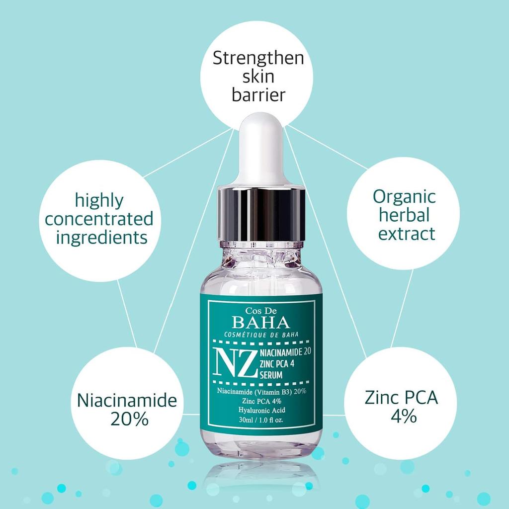 Cos De BAHA NZ Niacinamid 20% + Zinek PCA 4% Sérum 30ml