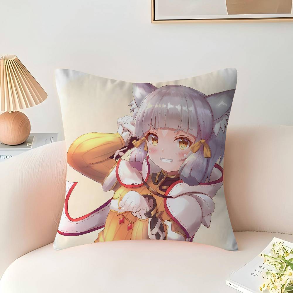 Nia Xenoblade Anime Pillow Covers Cartoon Sofa Decorative Home Double-sided Printing Short Plush Cute Cushion Cover