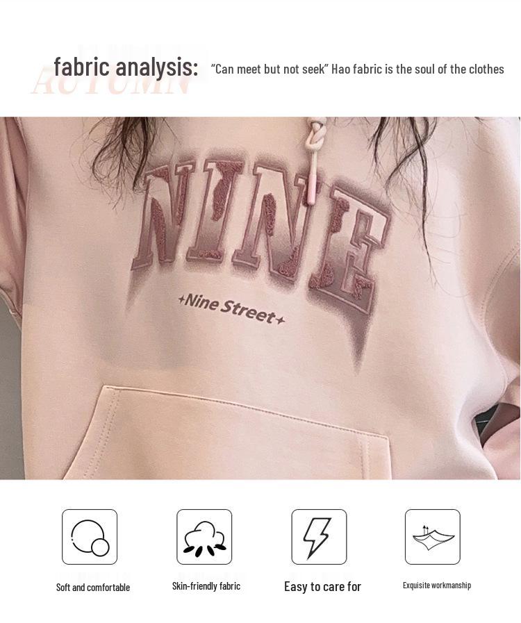 Dívčí jarní/podzimní mikina s kapucí - 2025 Korejský styl fleece pro dívky