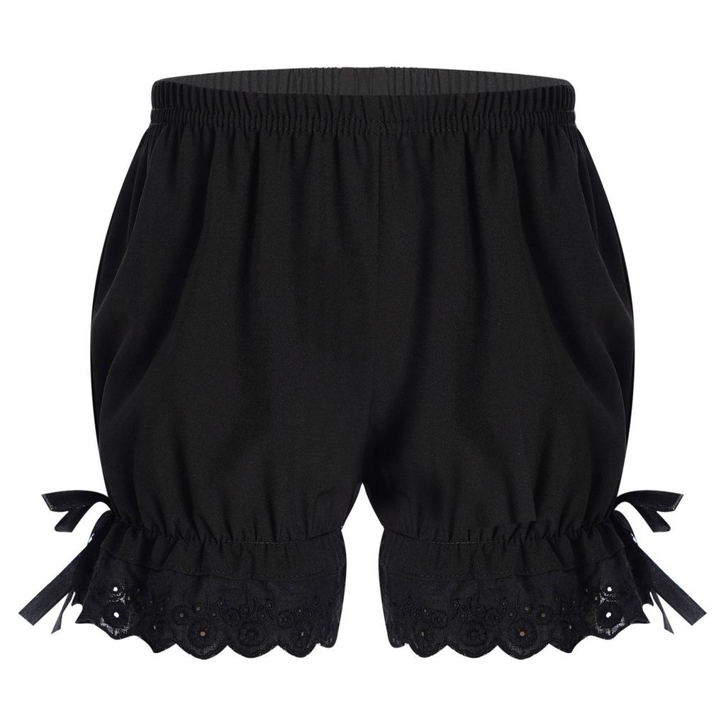 Kids Girls Bloomers Pettipants Elastic Waist Pumpkin Shorts Summer Solid Color Safety Bottoms