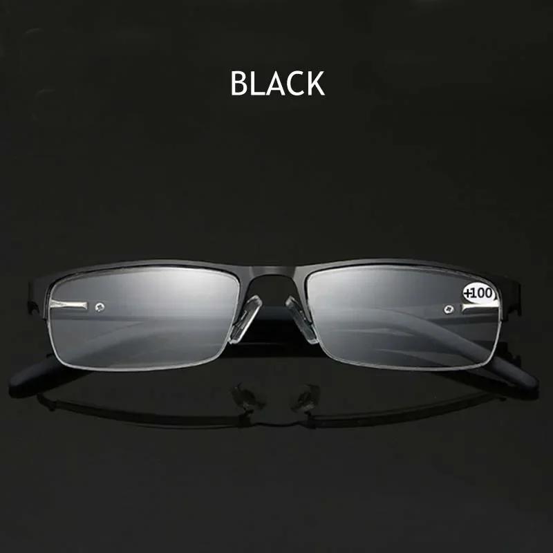 Titanium Alloy Business Reading Glasses Non Spherical 12 Layer Coated Plus Lenses Men Farsighted Eyeglasses +1.0 +2.0 +3.0 +4.0