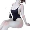 Sexy Lingerie Women's Jumpsuit Dead Pants Water Temptation Halter Sexy Suspender Tight Swimsuit Open File Sexy Uniform