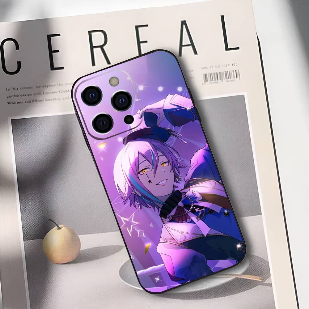 Kamishiro Rui Project S-SEKAI Phone Case For IPhone 17,16,15,14,13,12,11,Plus,Pro,Max,Plus,XS,soft case Black silicone