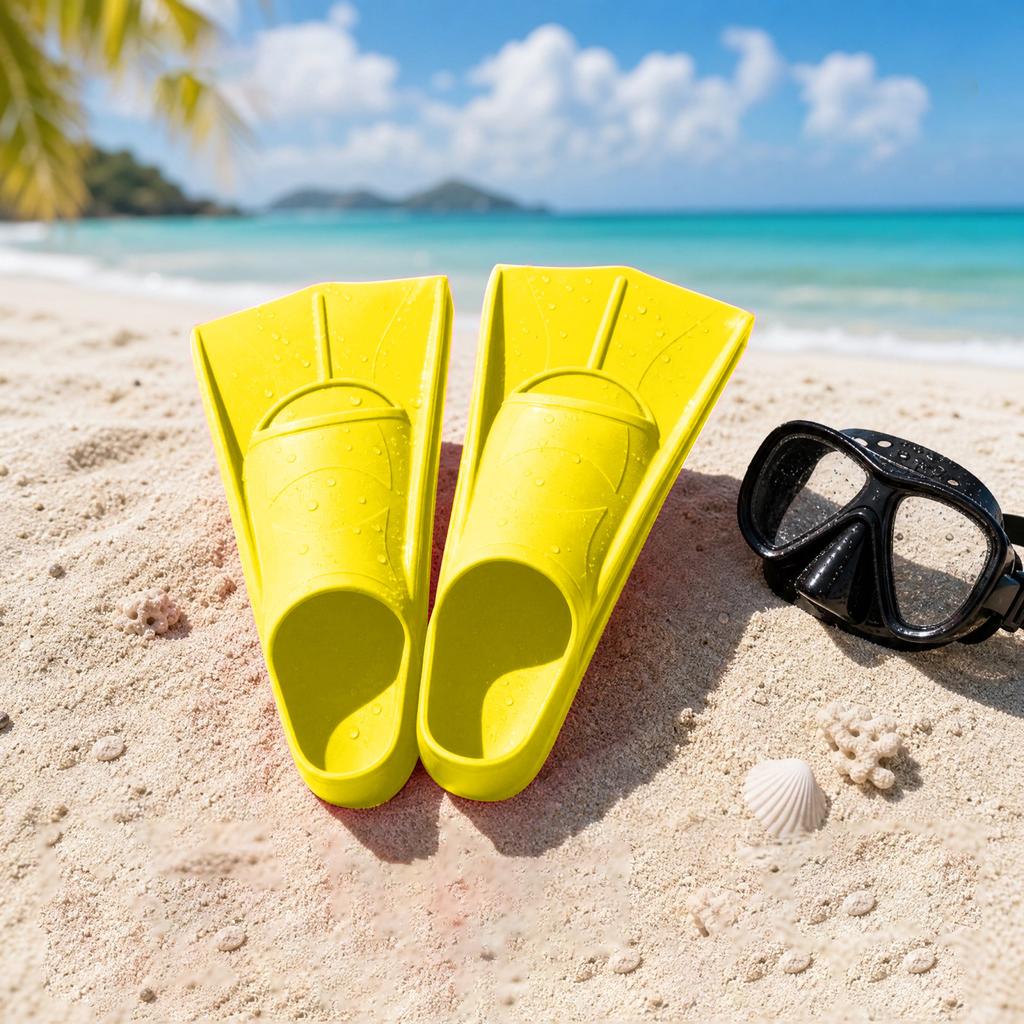 Silikon-Schwimmflossen zum Schwimmen und Tauchen - Trainingsflossen für Herren Damen Erwachsene