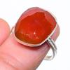 Red Carnelian Gemstone 925 Sterling Silver Jewelry Ring Size Adjustable GK-2393