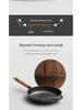 Non-Stick Cast Iron Flat-Bottom Wok - Gas Stove Compatible Pancake and Steak Frying Pan