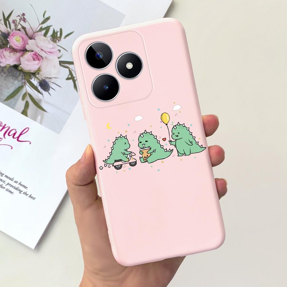 For Realme C51 Case RMX3830 Cute Astronauts Cartoon Cover Soft Silicone Phone Case For Realme C53 C 51 RealmeC51 RealmeC53 Shell
