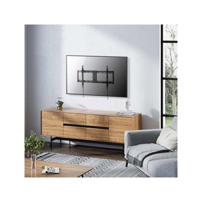 Support de mur - AISENS - WT100F-365 - Pour TV 43-100" - Charge max. 75kg - Ultra mince noir