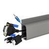 1PC 40cm/15.75inch Self adhesive Under Desk Cable Management Tray PVC Power wire hider Strip Cord Holder No Drilling wire Organi