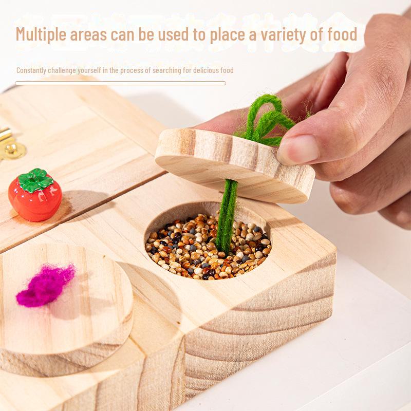 Interactive Foraging and Chewing Bird Toy for Parrots and Peonies