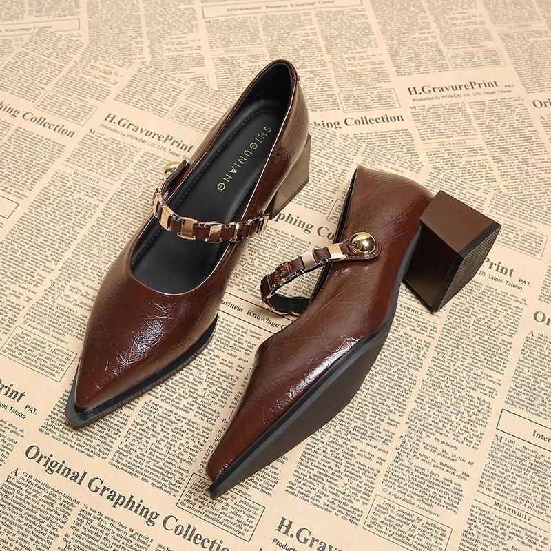 Fashionable Pointed-toe High-heeled Women's Single Shoes