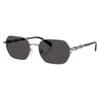 Michael Kors Saint Martin Dark Grey Solid Geometric Unisex Sunglasses Mk1165 100287 57