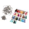 201pcs Sublimation Keychain Blanks Double Sided Printing Improve Hands On Ability Heat Transfer Keychain for DIY