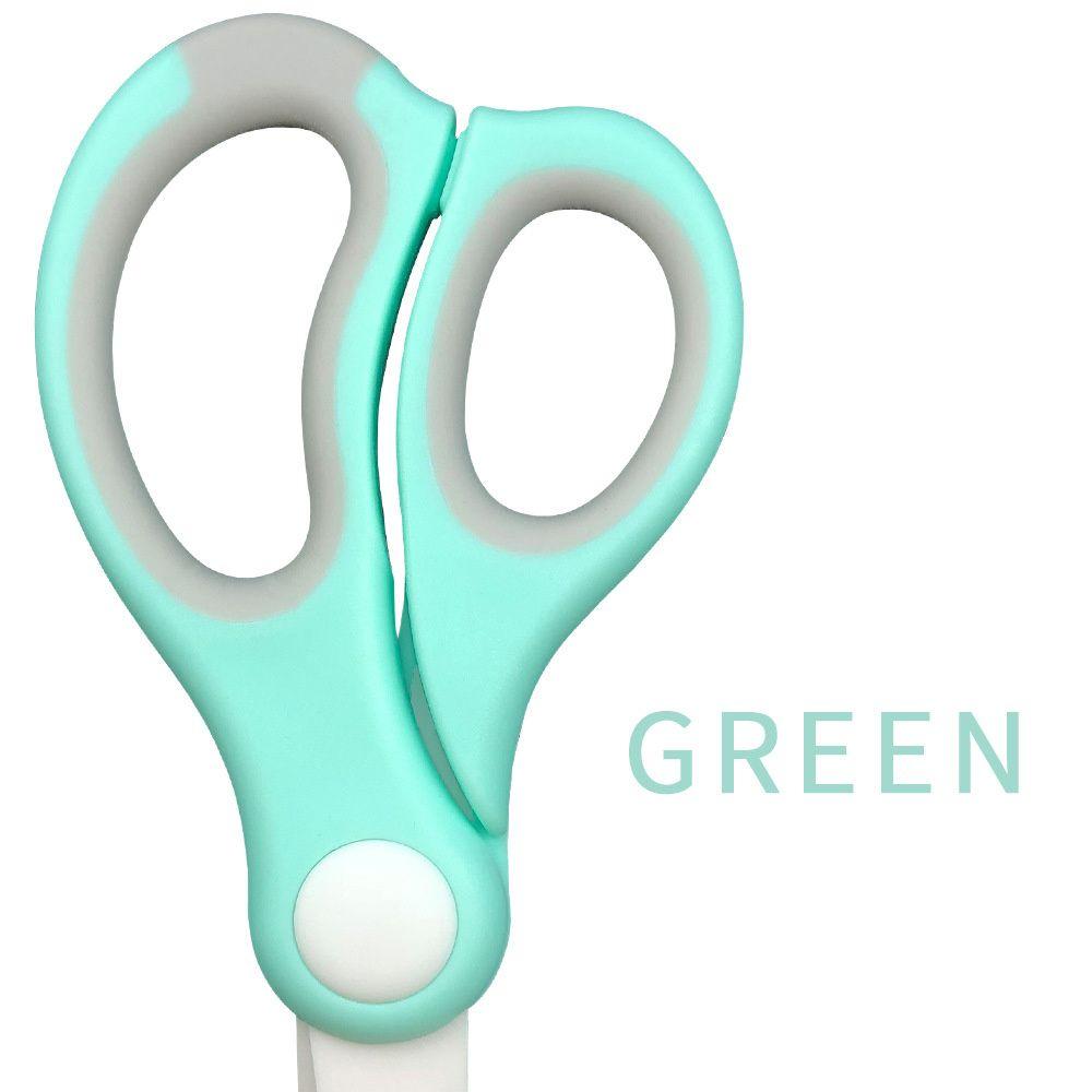 

Box Shear Case Baby Tableware Ceramic Scissors Baby Food Scissors Infant Feeding Aid Food Scissors зелёный