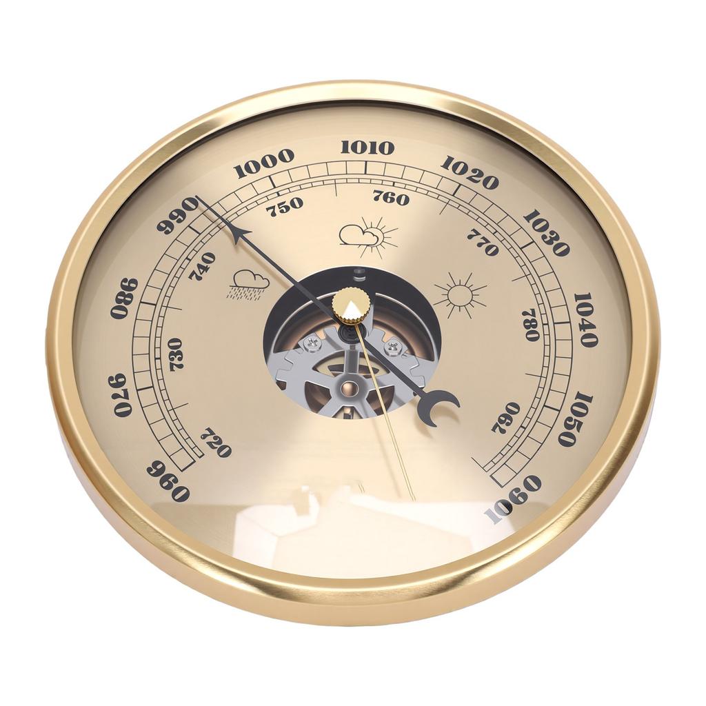 3 in 1 Barometer Thermometer Hygrometer 130mm Wall Or Desk Mount Barometric Pressure Gauge for Home Office Greenhouse