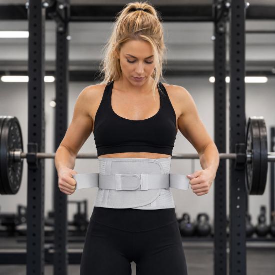 Breathable Back Support Brace, Adjustable Waist Wrap for Lower Back Pain Relief, Herniated Disc, Lumbar Compression Belt for Sports, Fitness