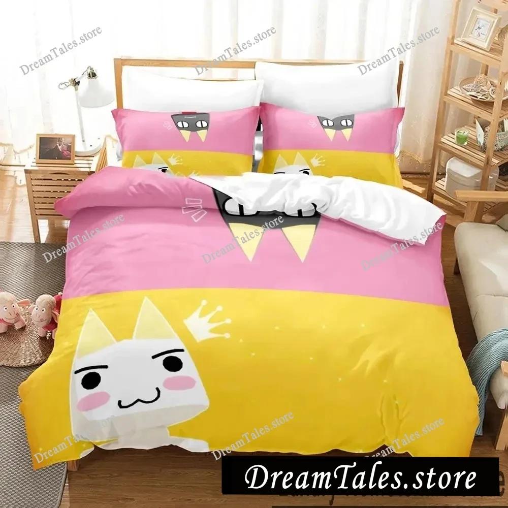 3D Print Toro Inoue Anime Doko Demo Issyo Bedding Set Boys Girls Twin Queen King Size Duvet Cover Pillowcase Bed Boys Adult