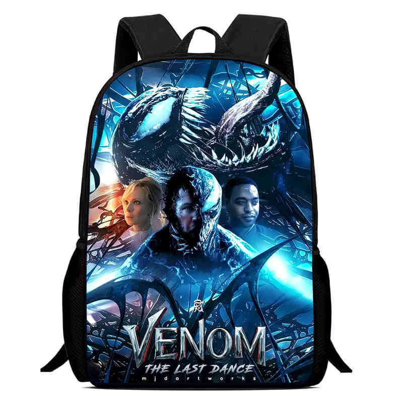 Venom 3 After a Dance Anime Backpack Student School Bag Computer Bag