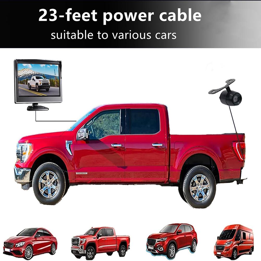 4.3 Inch Car Reverse Monitor with Parking Rear View Camera Car Rear Camera Monitor for Vehicle Reversing Parking System