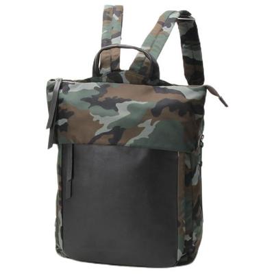 Nylon and Cowhide Backpack 2001014SC Camouflage [Isaac] (Green) (86)