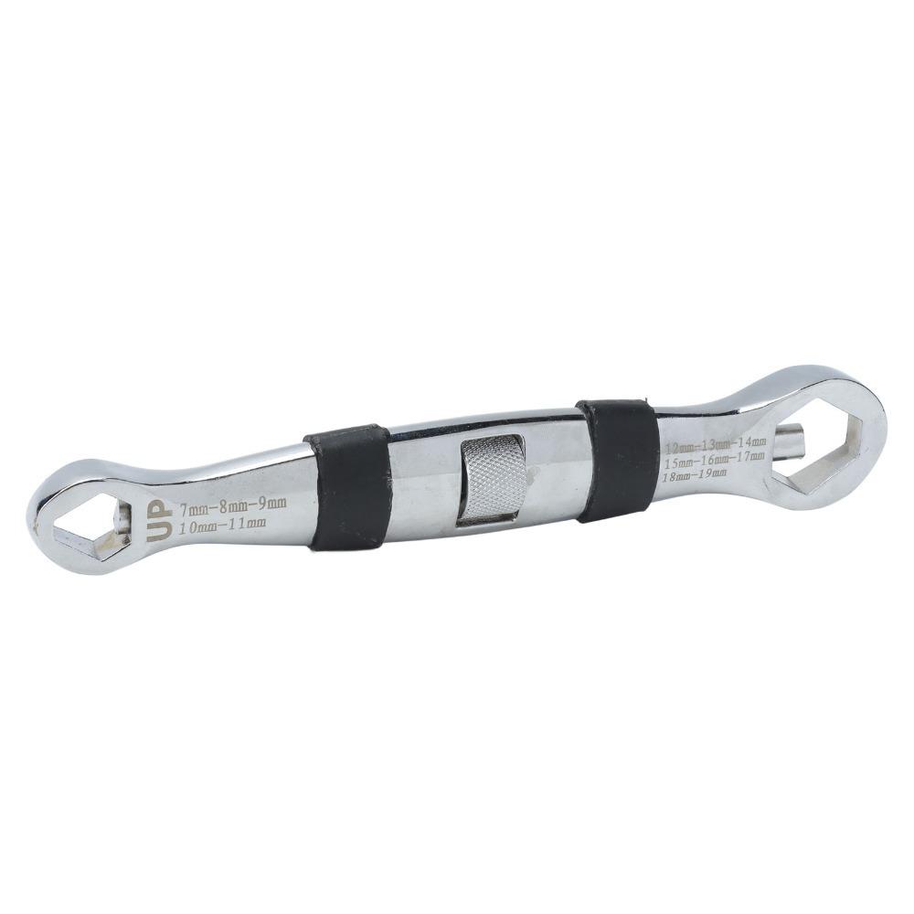 High Hardness Double Ended Spanner Chrome Vanadium Steel Multifunctional Wrench  Garage Repair