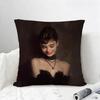 Actress Audrey Hepburn Cushion Cover Natural Linen Pillowcase Set AllinOne Decor for Sofa Bedroom  Chair
