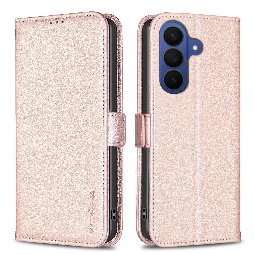 For Samsung Galaxy S26+ Case BINFEN COLOR BF31  PU Leather Flip Folio Phone Wallet Cover