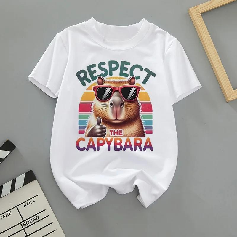 Children's T-shirts Boys Girls Cute Fashion 100% Cotton Short-sleeved Round-neck Comfortable Breathable Summer Versatile Soft