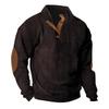 Men's Corduroy Stand Collar Long Sleeve Hoodie - Autumn/Winter Casual Outdoor Jacket